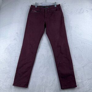 G Fried-Denim Men's Slim Fit Jeans Denim Stretch Cotton Burgundy Size 30X30
